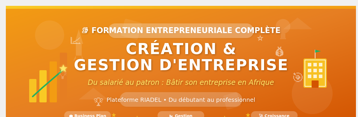 CREATION ET GESTION D'ENTREPRISE